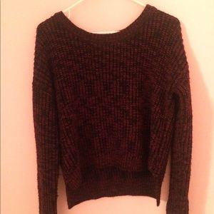 Forever 21 Red and Black Sweater
